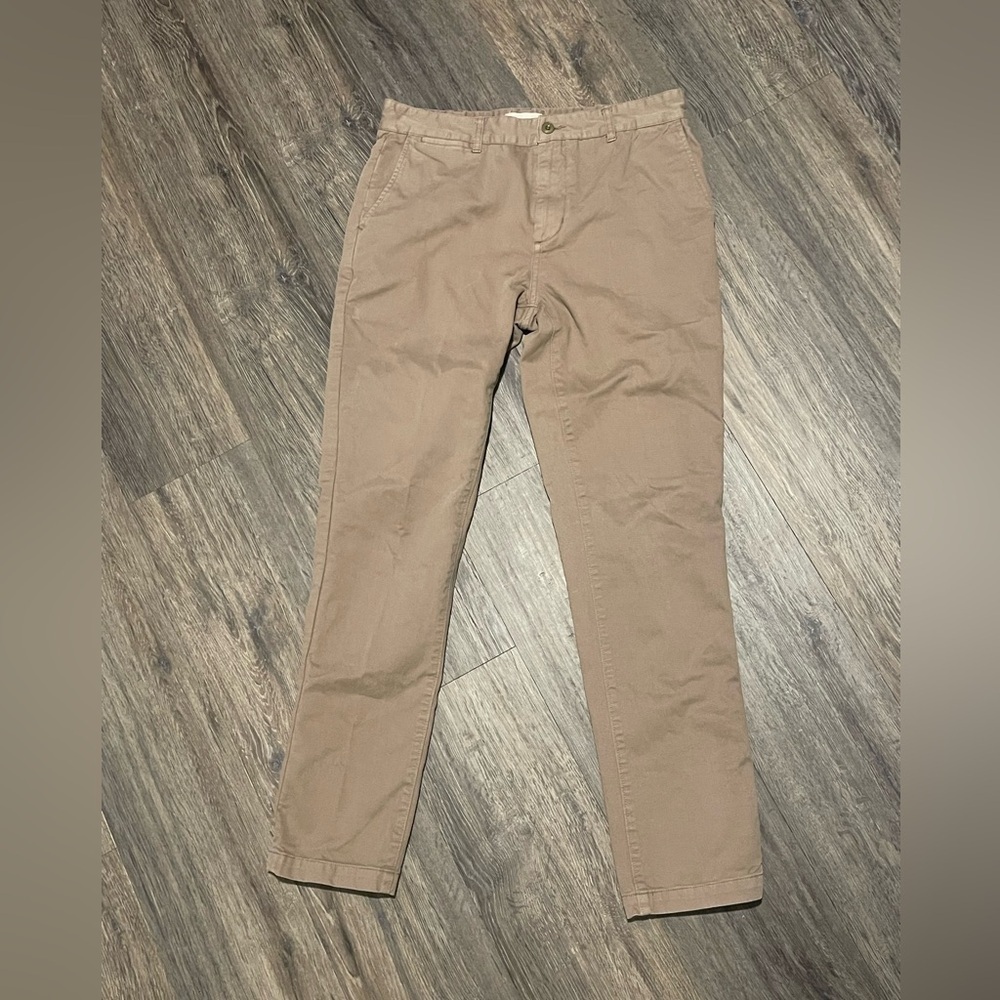 Taylor Stitch | The Slim Foundation Pant Organic Cotton Size 32 Khaki Brown